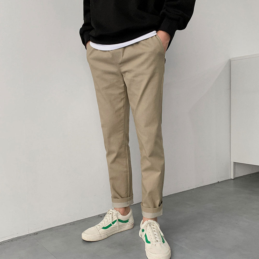 포시즌 밴딩 코튼 팬츠 (기본,기모)