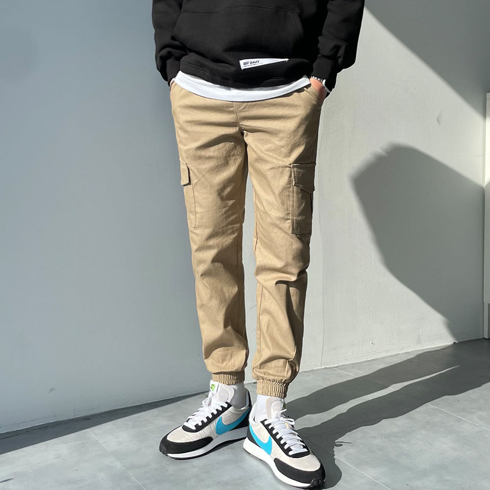 포시즌 카고 밴딩 2TYPE 팬츠