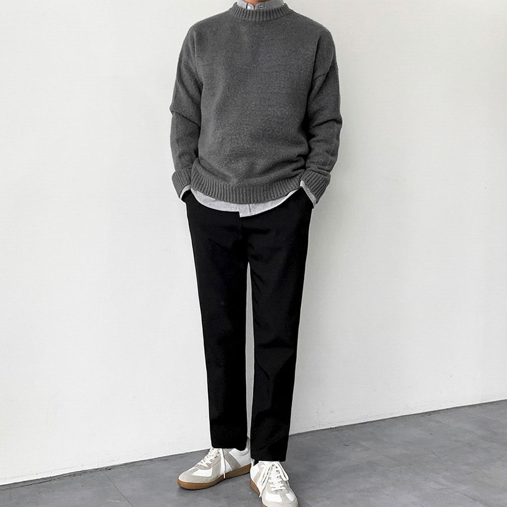 감탄 본딩기모 밴딩 슬랙스