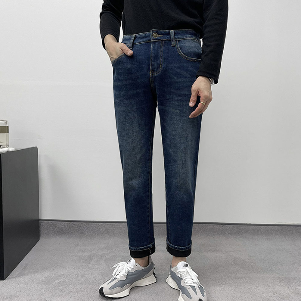 워싱 기모본딩 스판 데님