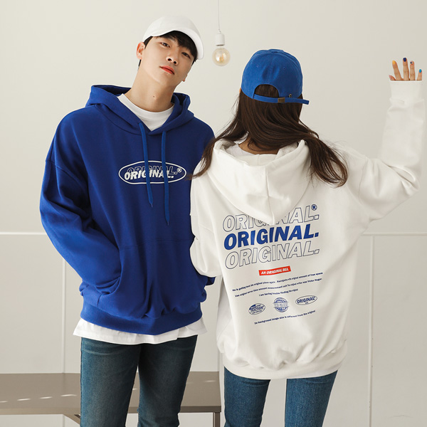 오리지널 프린팅 후드티