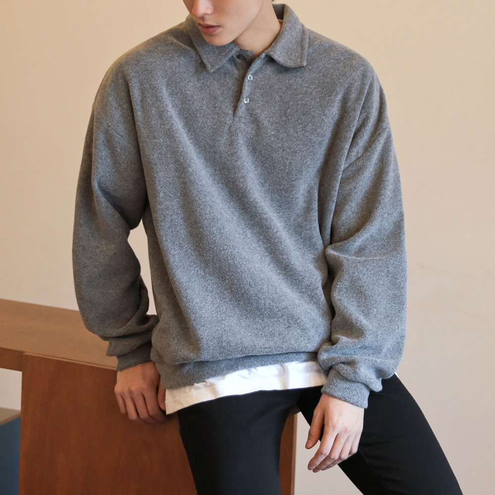 소프트한 오버핏 후리스 카라티