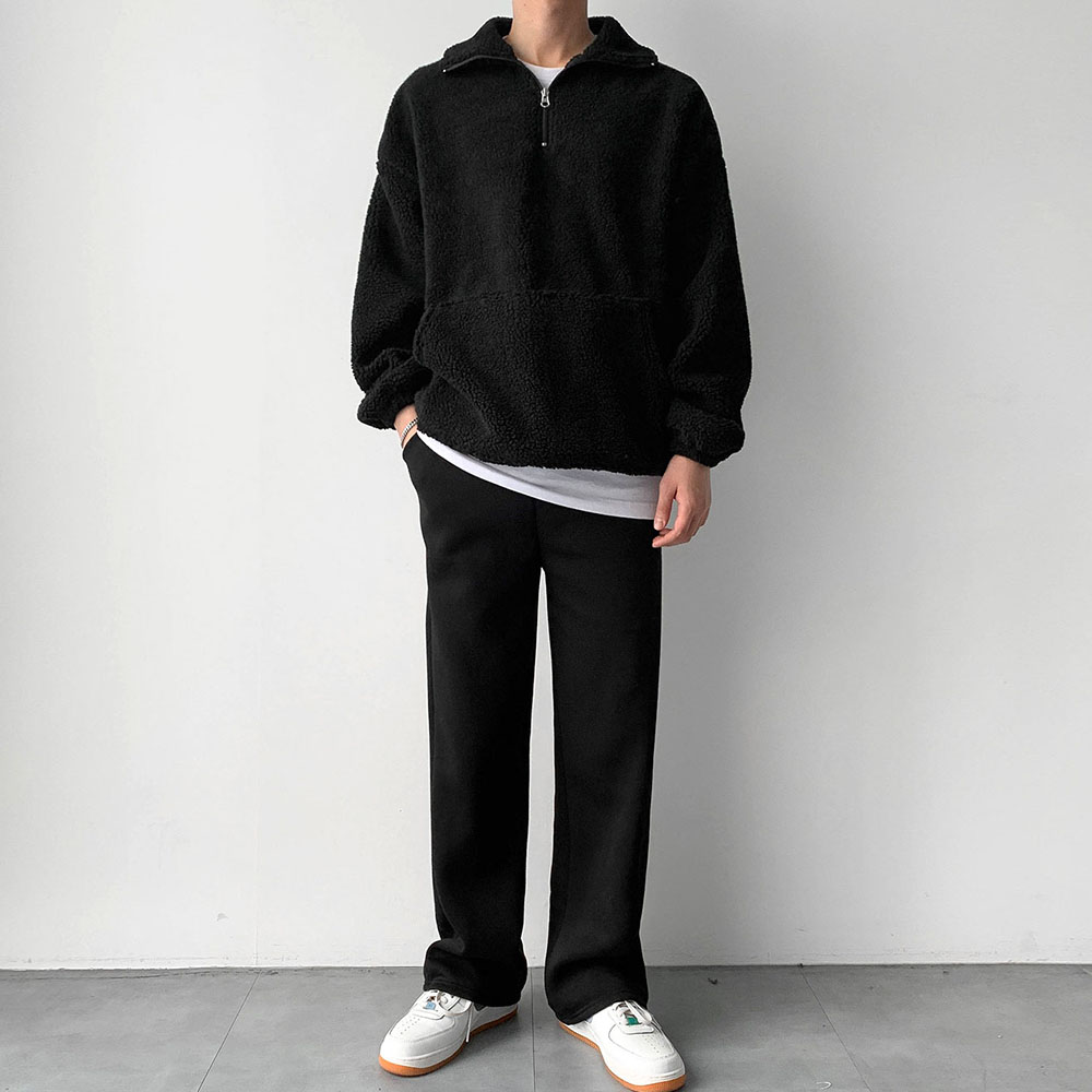 테디 양털 반집업 아노락