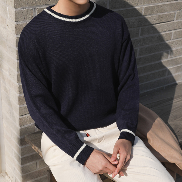 14컬러 하이브 라운드 니트