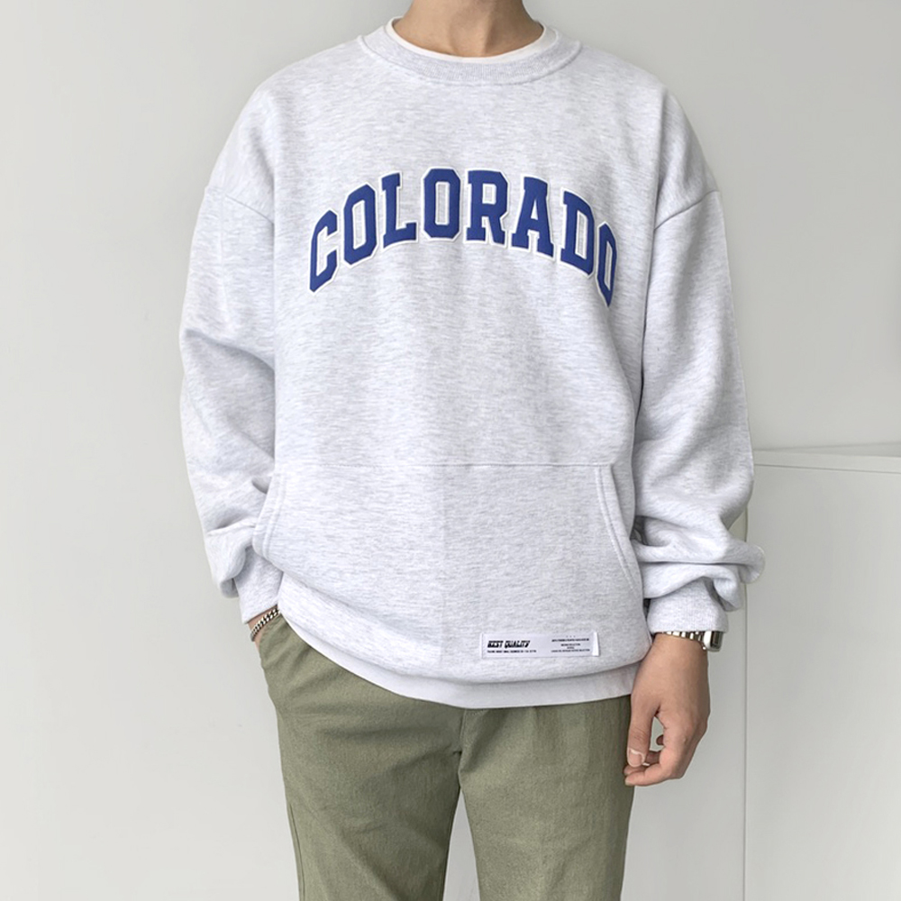 콜로라도 스트링 기모 맨투맨