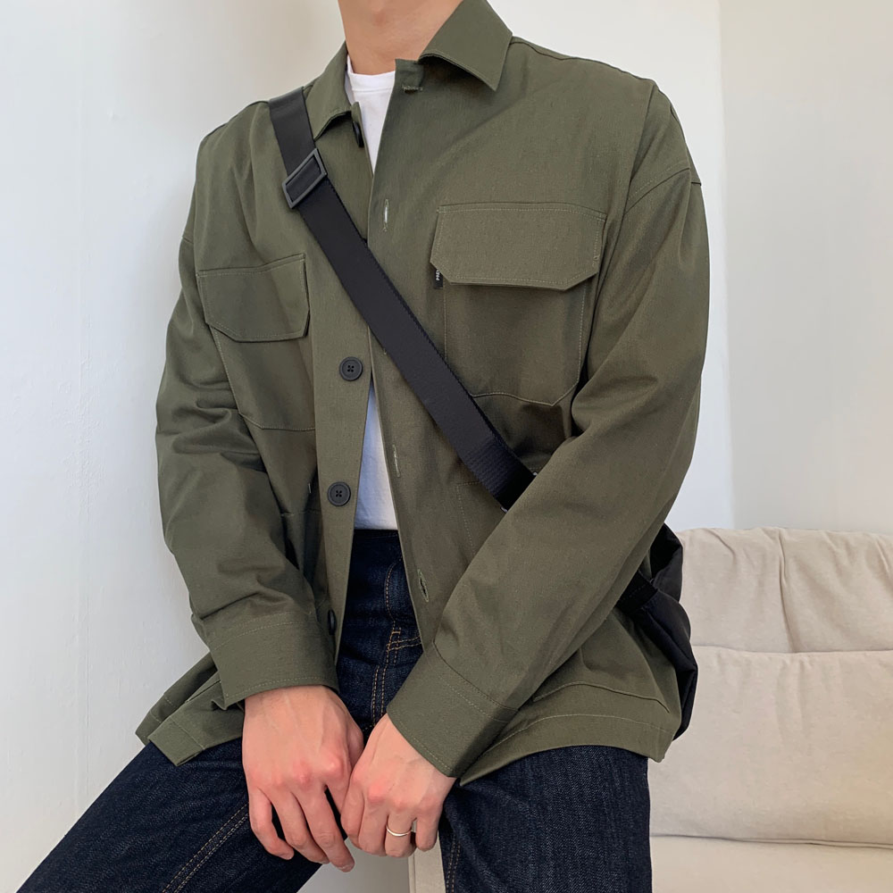 미니멀 데일리 코튼 트러커자켓