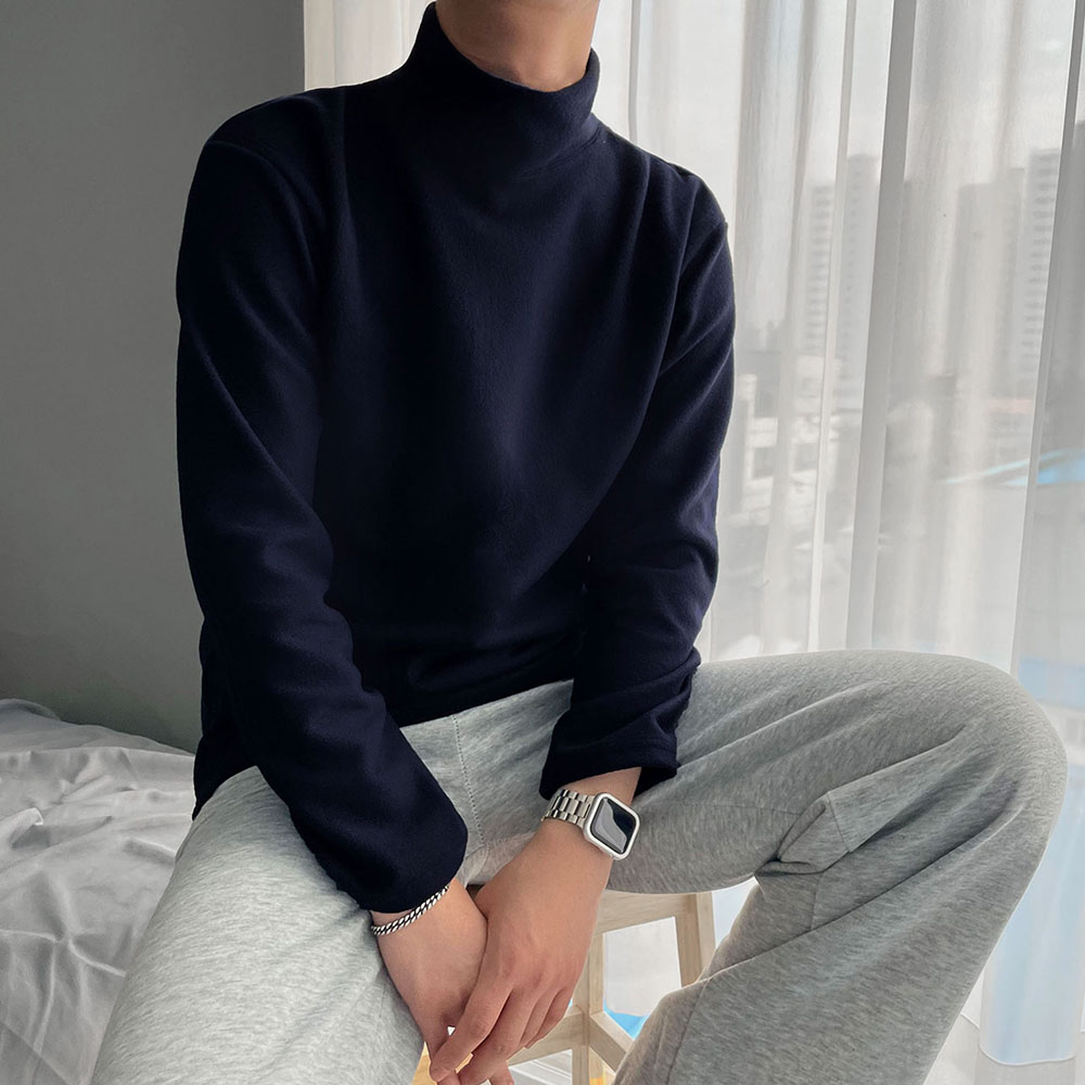 부들 후리스 반폴라 티셔츠